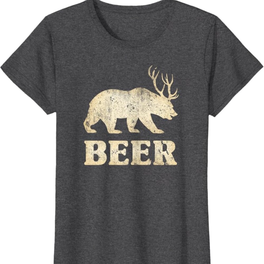 Funny "BEER" Bear/Deer T-shirt 🐻🦌